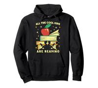 All The Cool Kids are Reading Vintage Book Son Daughter Sweat à Capuche