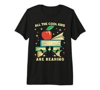 All The Cool Kids are Reading Vintage Book Son Daughter T-Shirt Haut de Gamme