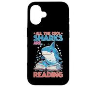 All The Cool Sharks are Reading Jardin d'enfants Coque pour iPhone 16
