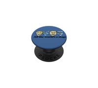 All The World est Une comédie scénique et Une tragédie Mask PopSockets PopGrip Adhésif