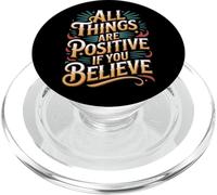 All Things are Positive If You Believe Faith Mindset - PopSockets PopGrip pour MagSafe