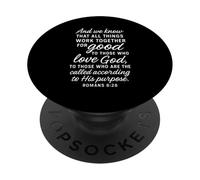 All Things Work Together for Good Romans 8:28 Verse biblique PopSockets PopGrip Adhésif