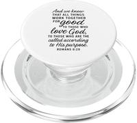 All Things Work Together for Good Romans 8:28 Verse biblique PopSockets PopGrip pour MagSafe