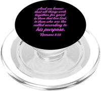 All Things Work Together for Good Romans 8:28 Verse biblique PopSockets PopGrip pour MagSafe