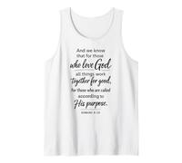 All Things Work Together for Good Scripture Romans 8:28 Débardeur