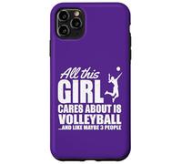 All This Girl Cares About Volleyball Player Humour Coque pour iPhone 11 Pro Max