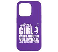 All This Girl Cares About Volleyball Player Humour Coque pour iPhone 15 Pro