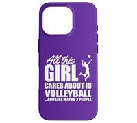 All This Girl Cares About Volleyball Player Humour Coque pour iPhone 16 Pro
