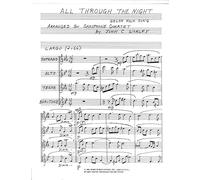 All Through the Night for Saxophone Quartet Arranged by John C. Worley