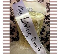 All Tied Up UK Ltd - MISS LIVING DEAD SASH Pageant Beauty Queen Halloween Fancy Dress Outfit Cheap Costume
