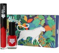 All Tigers Natural & Vegan Wild Stars Lips & Nail Set de rouge à lèvres 888 Call Me Queen 8ml + Vernis à ongles 298 Hit It Big 11ml