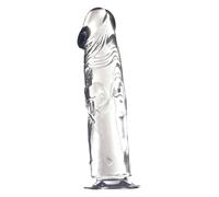 All Time Favorites 9Inch Clear Dong Satisfyer Elastic Joy Clear Taille Unique