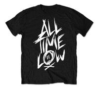 All Time Low Scratch Mens T Shirt Unisex Band Merch Black M