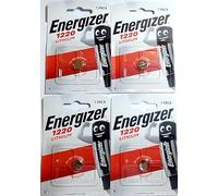 All Trade Direct Energizer Lot de 4 piles bouton au lithium Cr1220 Dl1220 3 V