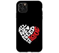 All we Need is Love, Amour, Design Cœur, Rétro et Moderne Coque pour iPhone 11 Pro Max