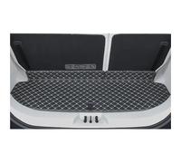 All Weather Car Boot Liner Mat Protection Housse Anti Salissures Accessoires Auto Tapis De Coffre Dong Feng Thing pour M4 U Tour 2024 2025 6 Places(1pcs Black Beige)