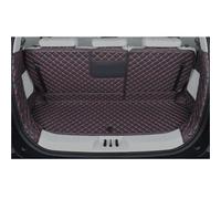 All Weather Car Boot Liner Mat Protection Housse Anti Salissures Accessoires Auto Tapis De Coffre Dong Feng Thing pour M4 U Tour 2024 2025 6 Places(Full Set Black Red)