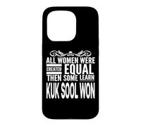 All Woman Learning KUK SOOL Won Figurine d'arts Martiaux Coque pour iPhone 15 Pro