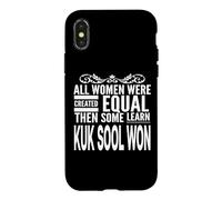 All Woman Learning KUK SOOL Won Figurine d'arts Martiaux Coque pour iPhone X/XS
