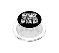 All Woman Learning KUK SOOL Won Figurine d'arts Martiaux PopSockets PopGrip pour MagSafe