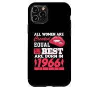 All Women are Born in 1966 60 Years Old Funny 60th Birthday Coque pour iPhone 11 Pro