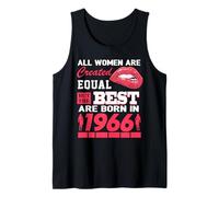All Women are Born in 1966 60 Years Old Funny 60th Birthday Débardeur
