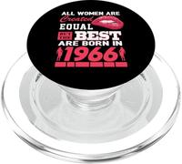 All Women are Born in 1966 60 Years Old Funny 60th Birthday PopSockets PopGrip pour MagSafe