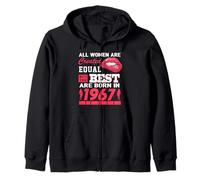 All Women are Born in 1967 59 Years Old Funny 59th Birthday Sweat à Capuche
