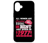 All Women are Born in 1977 49 Years Old Funny 49th Birthday Coque pour iPhone 16 Plus