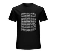 All Work and No Play Shining T-Shirt Black Graphic Tee Mens Shirt Size Black L
