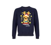 All You Can Tee Passion Tennis Official Product, Sweat de Noël, L, Bleu, Manchette, Col ras du cou, Pull-over, Unisex-Adultes, Fans de tennis, Amateurs de Noël
