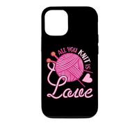 All You Knit is Love - Jeux de Mots drôle à Tricoter Coque pour iPhone 12/12 Pro