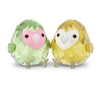 Swarovski Figurines All you Need are Birds Couple d'Inséparables, en cristal