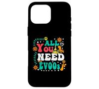 All You Need are Evoos Huile d'olive Hippie des années 60 70 Coque pour iPhone 16 Pro Max