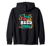 All You Need are Evoos Huile d'olive Hippie des années 60 70 Sweat à Capuche