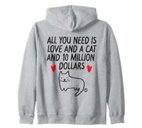 All You Need is Love and A Cat Funny Cat Sweat à Capuche