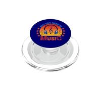 All You Need is Music Casque rétro e Sol PopSockets PopGrip pour MagSafe