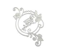 All zum Geburtstag Couronne crépusculaire en métal gaufrage pour cartes de scrapbooking, journal, album photo, fabrication de cartes, outil de découpe