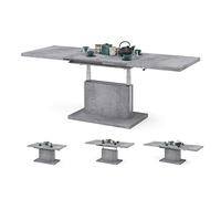 All4All Tables Basses Modernes Table Basse de Salon - Grande Table Basse en Bois- 70 x 120 cm - Effetto Cemento Millenium