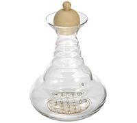 Alladin Carafe de 1,3 l, avec bouchon en bois de pin et Fleur de vie dorée