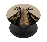 Allah Musulman et nom du prophète Mohammed en Arabe PopSockets PopGrip Adhésif