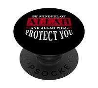 Allah Vous Protégera Religion Islam Musulman Prière PopSockets PopGrip Adhésif