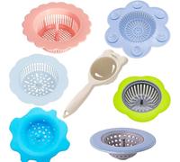 Allaonze 7 PCS Acrylique Tamis Verser Outils, Crépines Coulée Acryliques en Silicone de Peinture Kits pour Peinture Bricolage
