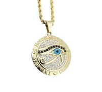 AllASeeing Collier classique en argent sterling 925 pour homme et femme