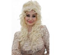ALLAURA Cheveux longs et bouclés blonds réalistes pour femmes et enfants - Résistants à la chaleur pour recoiffer et réutiliser - Idéal pour cosplay et anime