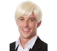 ALLAURA Fred Perruque courte de karaté Kai Blond Jeffrey Dahmer pour enfant Cosplay Anime Halloween