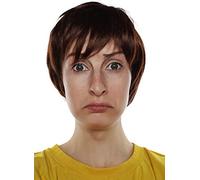 ALLAURA ñ Morty Costume Perruque courte marron à poils longs pour homme Perruque à poils longs des années 60 Mod Sonny Austin pour adultes ñ Perruque d'Halloween pour homme