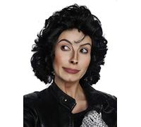 ALLAURA Perruque noire bouclée pour homme - Accessoire des années 80 - Compatible avec la perruque Michael Jackson - Convient aux perruques de costume des années 80.