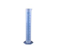 Allayu 10/25/100/250/500ml Cylindre de mesure en plastique translucide Cylindres gradués professionnels Tube d'essai liquide pour la maison, 500ml