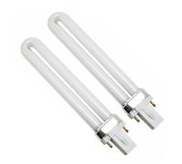 Allayu 2 pcs Lampe fluorescente compacte 11W 2 broches culot G23, 900 Lumens tube à économie d'énergie en forme de U AC 220-240V convient aux bureaux, chambres, cuisines (6500k)